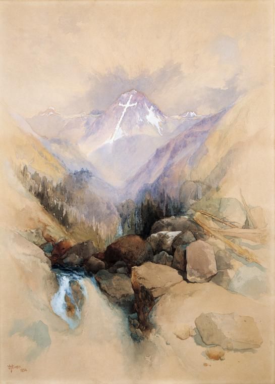 545x760 Western American Art Watercolor Thomas Moran - Western Watercolor