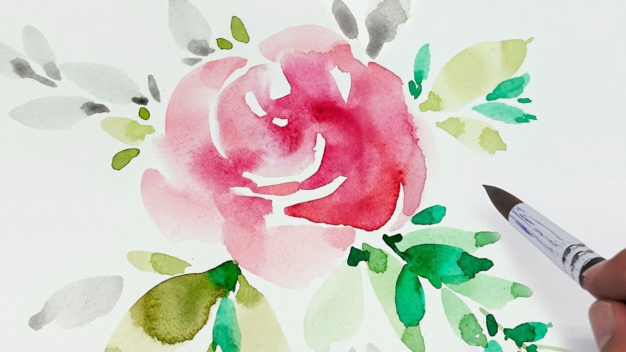 1280x720 Lvl3] Wet On Wet Painting Technique Watercolor Flower Painting - Wet On Wet Watercolor Flowers