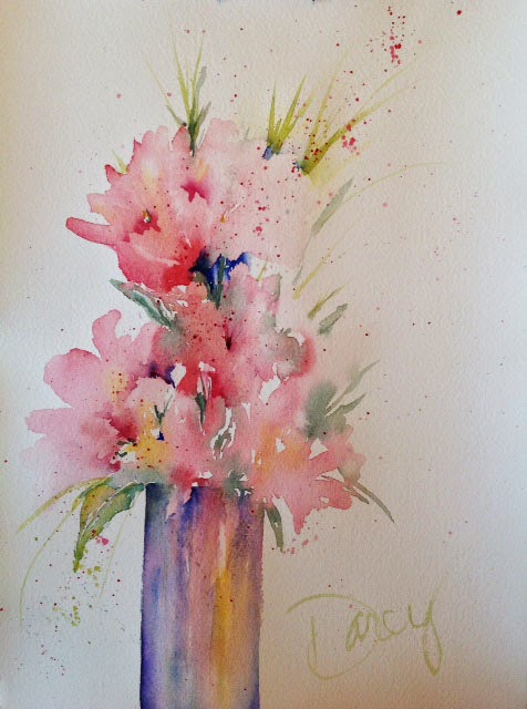 476x640 Mystery And Movement In Watercolor April 2014 - Wet On Wet Watercolor Flowers