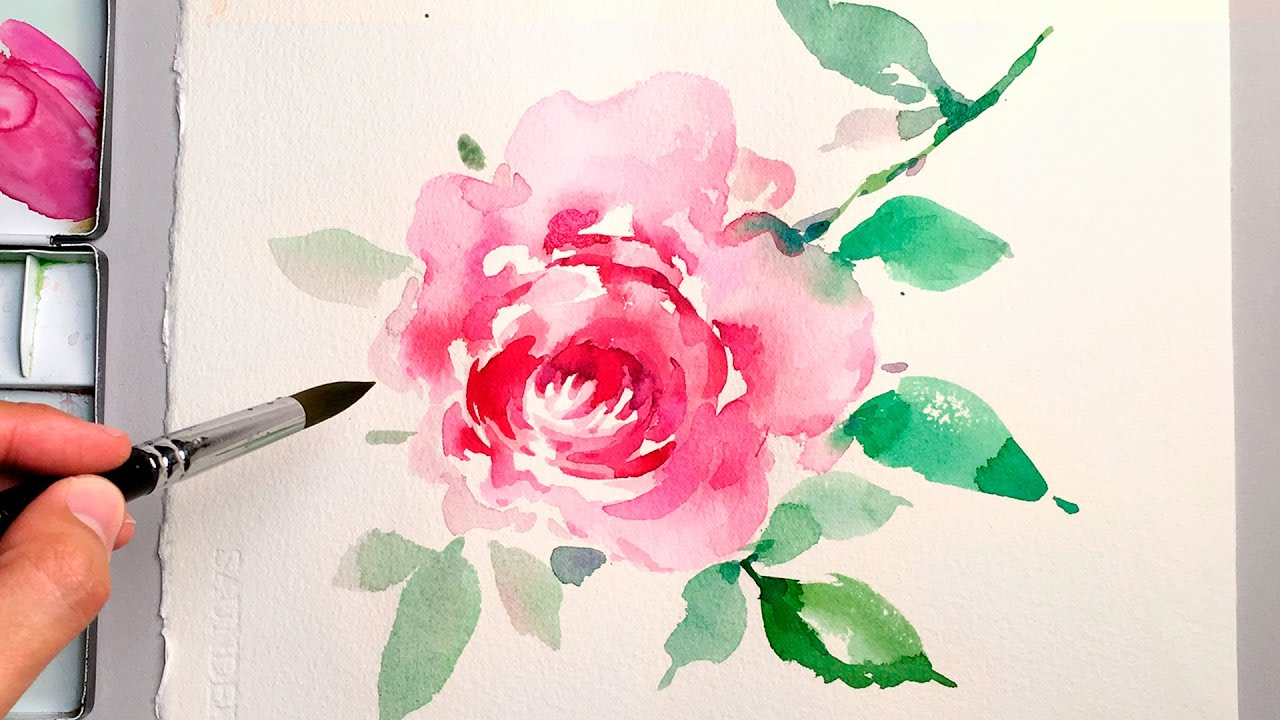 Wet On Wet Watercolor Flowers at PaintingValley.com | Explore ...