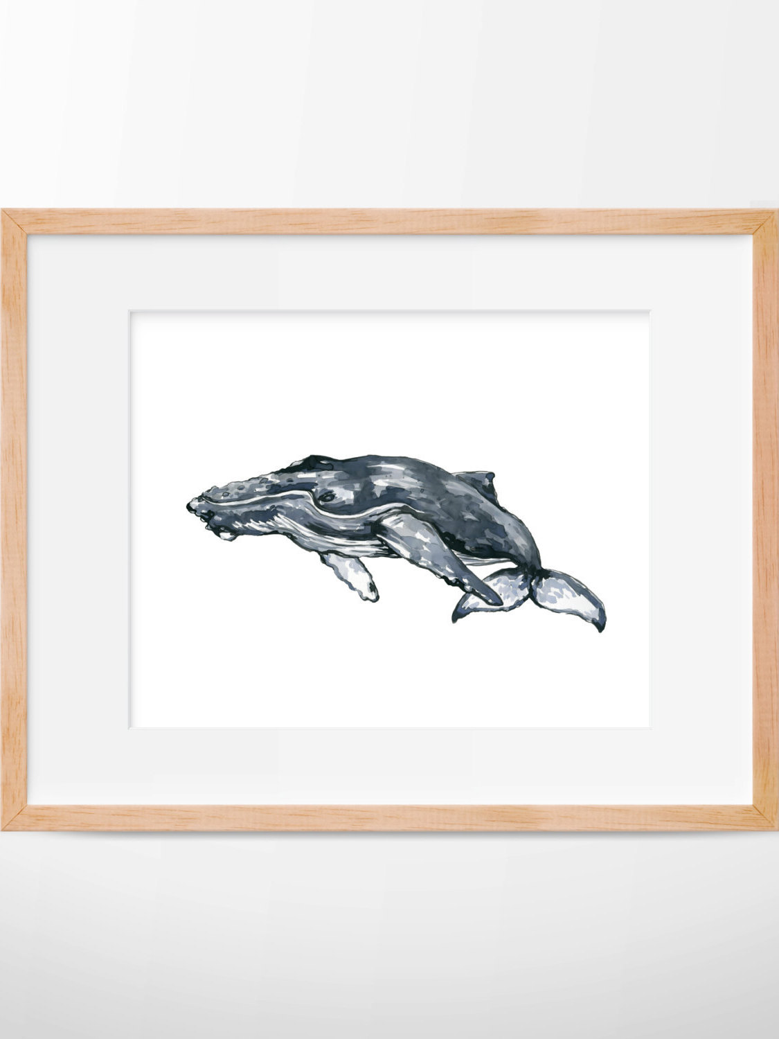 1125x1500 Humpback Whale 104 Print, Humpback Whale Art, Humpback, Whale Art - Whale Watercolor