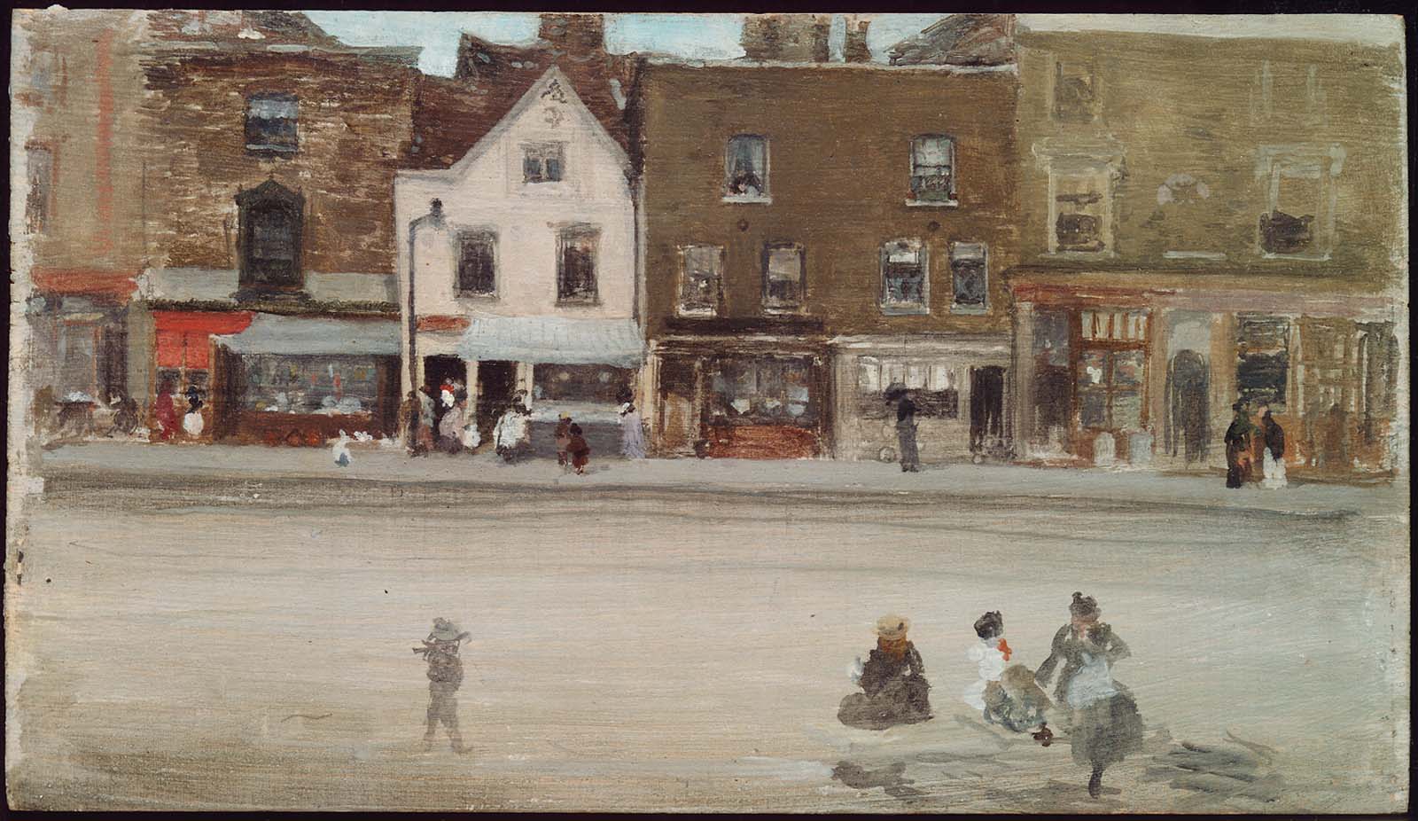 1600x926 Street In Old Chelsea Museum Of Fine Arts, Boston - Whistler Watercolor
