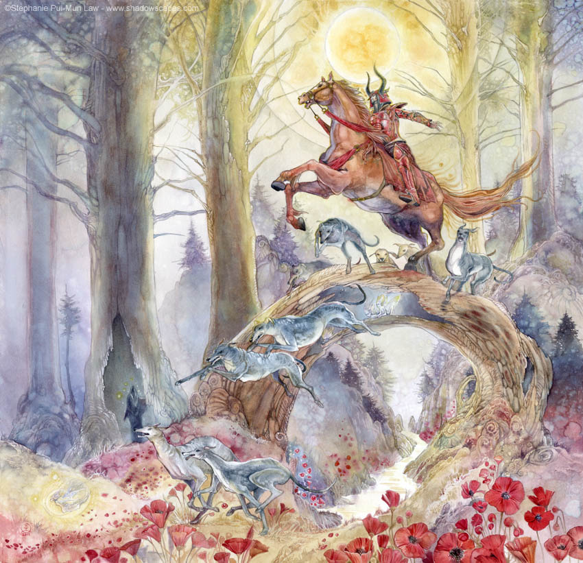 850x821 Shadowscapes - White Knight Watercolor