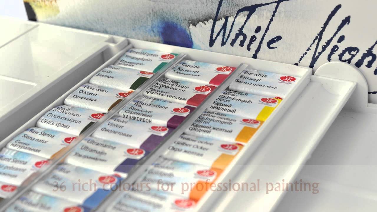 1280x720 White Nights Professional Watercolours - White Knight Watercolor