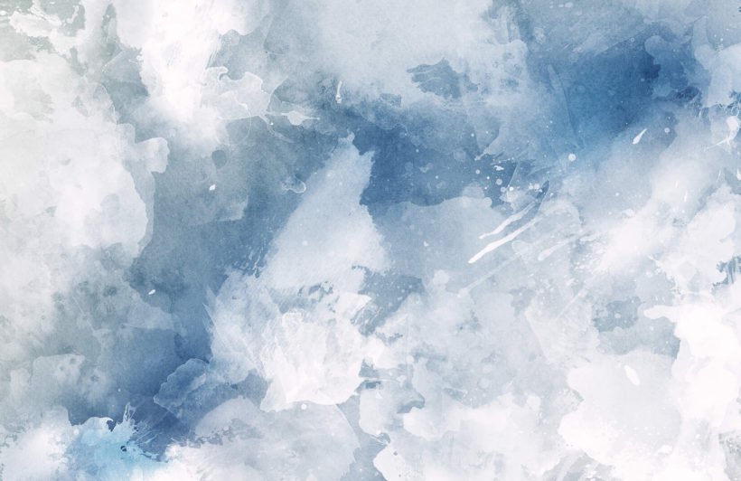 820x532 Blue And White Watercolor Wallpaper Grunge Style Muralswallpaper - White Watercolor