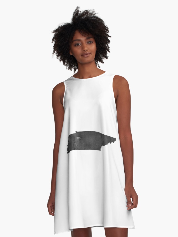 750x1000 Tennessee Map Watercolor Print, Usa State Tennessee Wall Art - White Watercolor Dress