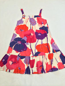 225x300 Gap Kids Gypsy L 10 White Watercolor Pink Purple Orange Floral - White Watercolor Dress