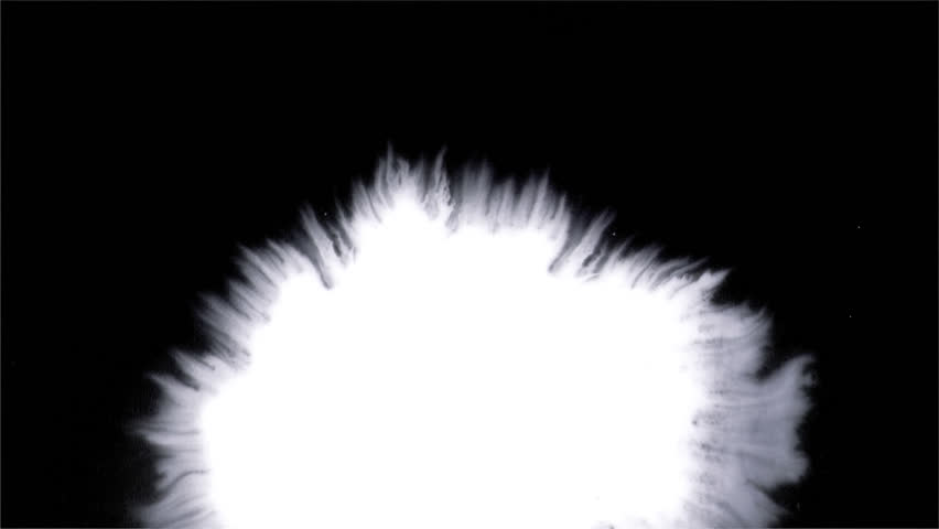 852x480 Ink Free Video Clips - White Watercolor Paint