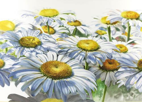 500x360 Watercolor Painting Demonstration - White Watercolor Paint