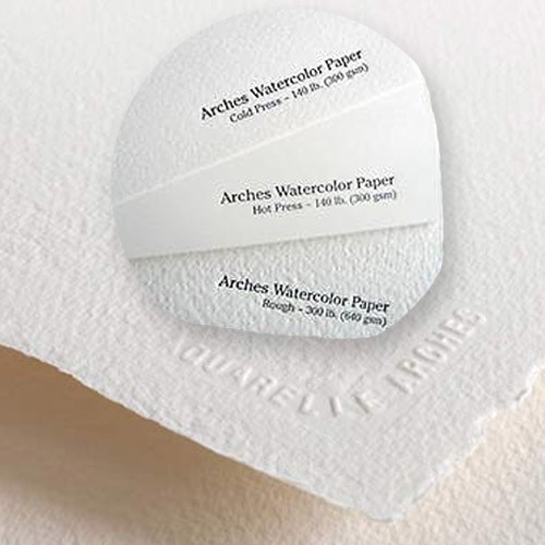 500x500 Arches 100% Rag Watercolor Paper Natural White - White Watercolor Paper