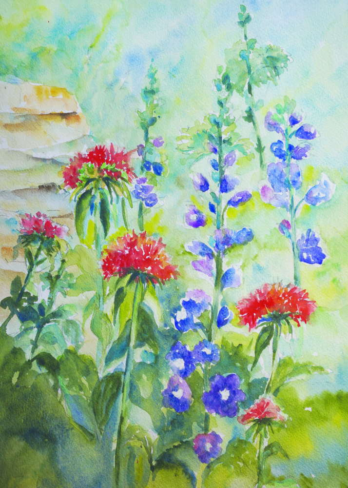 714x1000 Painting Flowers In Watercolor With Emily Wahl Breckcreate - Wildflower Watercolor Paintings