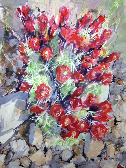 480x640 Watercolor Paintings John S. Dimick - Wildflower Watercolor Paintings