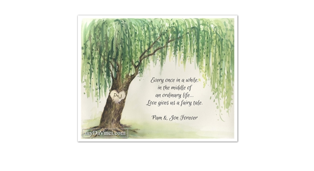 Willow Tree Watercolor at PaintingValley.com | Explore collection of ...