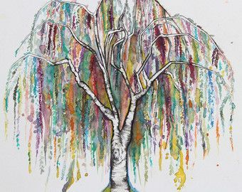 340x270 Pin By Hannah Lindsay On Tattoos Weeping Willow - Willow Watercolor