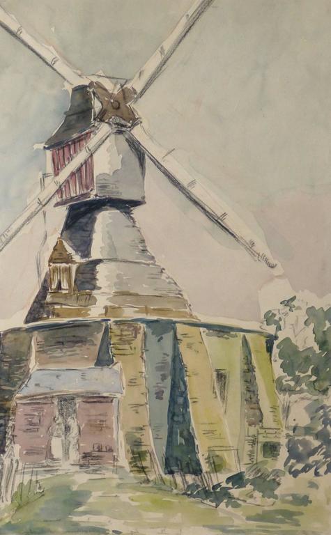 475x768 Unknown - Windmill Watercolor