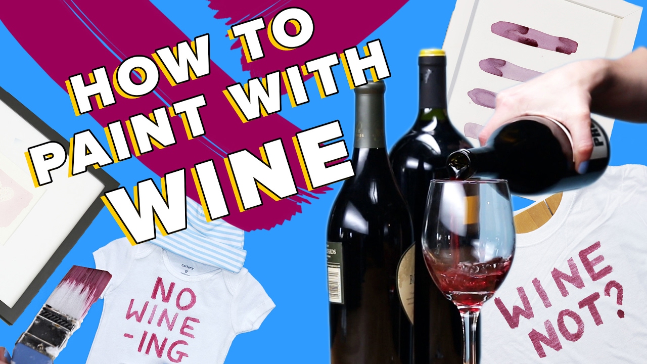 1280x720 How To Watercolor Paint With Wine - Wine Watercolor