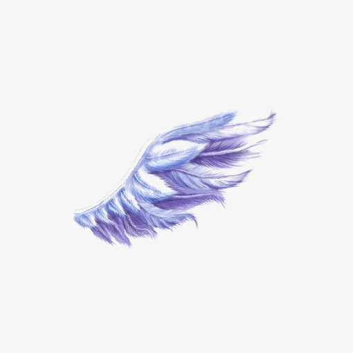 510x510 Blue Wings, Wings Clipart, Hand Painted Wings, Cartoon Wings Png - Wings Watercolor