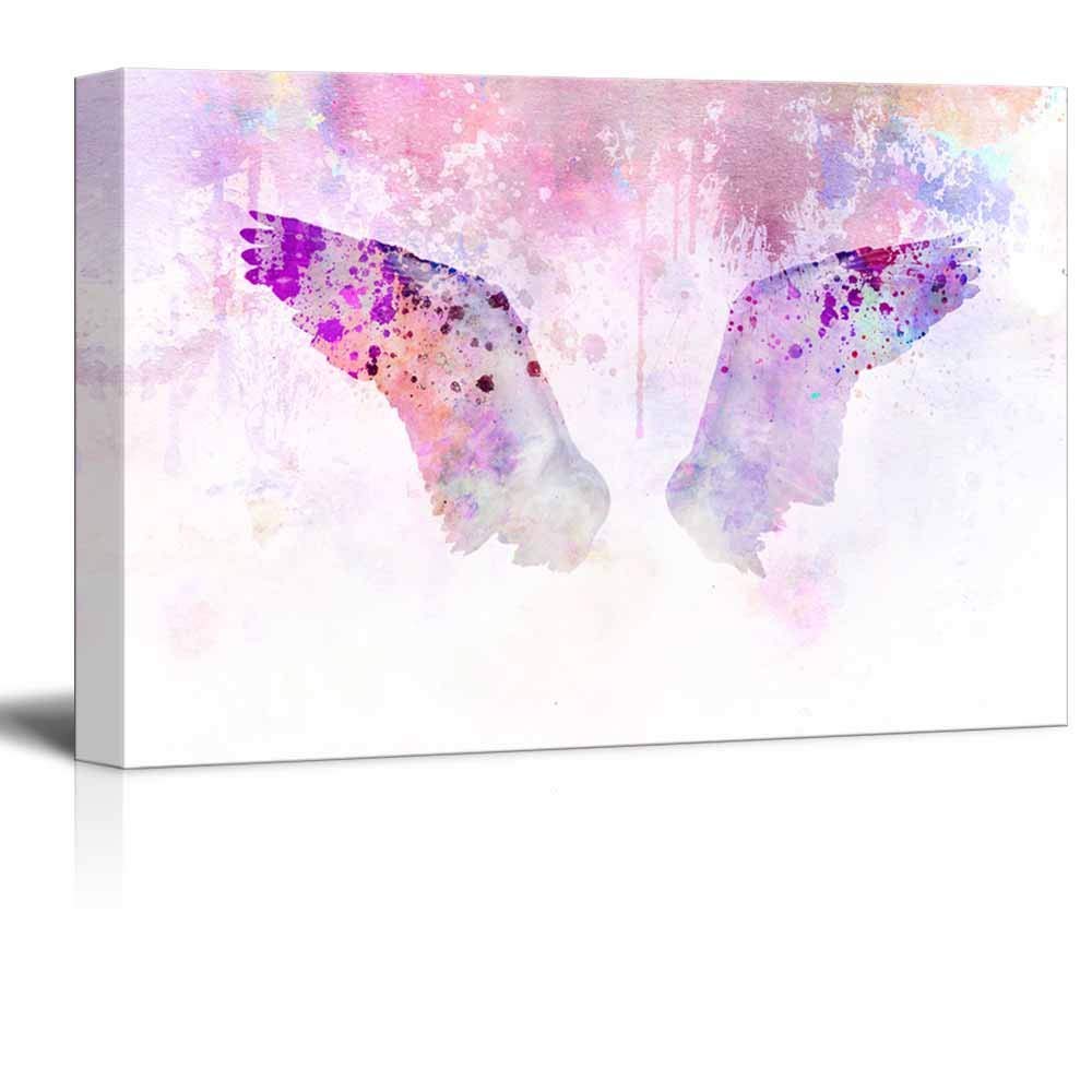 1000x1000 Wings Series Watercolor Style Wings On Color Splash Background - Wings Watercolor