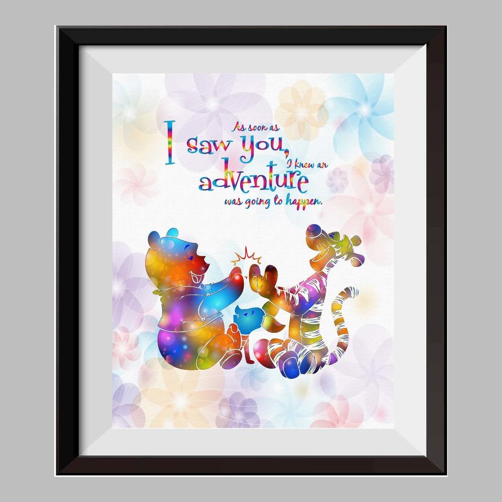 1000x1000 Winnie The Pooh Winnie Pooh Watercolor Print Nursery Decor - Winnie The Pooh Watercolor