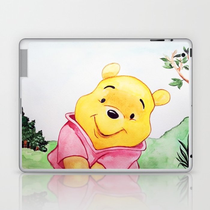 700x700 Winnie The Pooh, Watercolor Laptop Amp Ipad Skin By Lubaost Society6 - Winnie The Pooh Watercolor