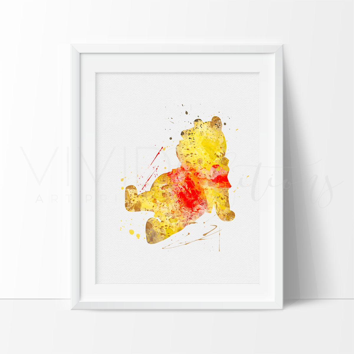 1200x1200 Winnie The Pooh Watercolor Art Print - Winnie The Pooh Watercolor