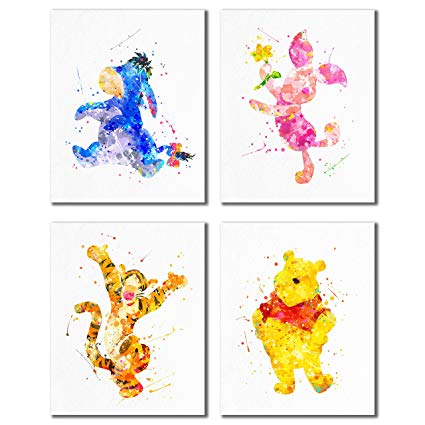 425x425 Winnie The Pooh Watercolor Prints - Winnie The Pooh Watercolor