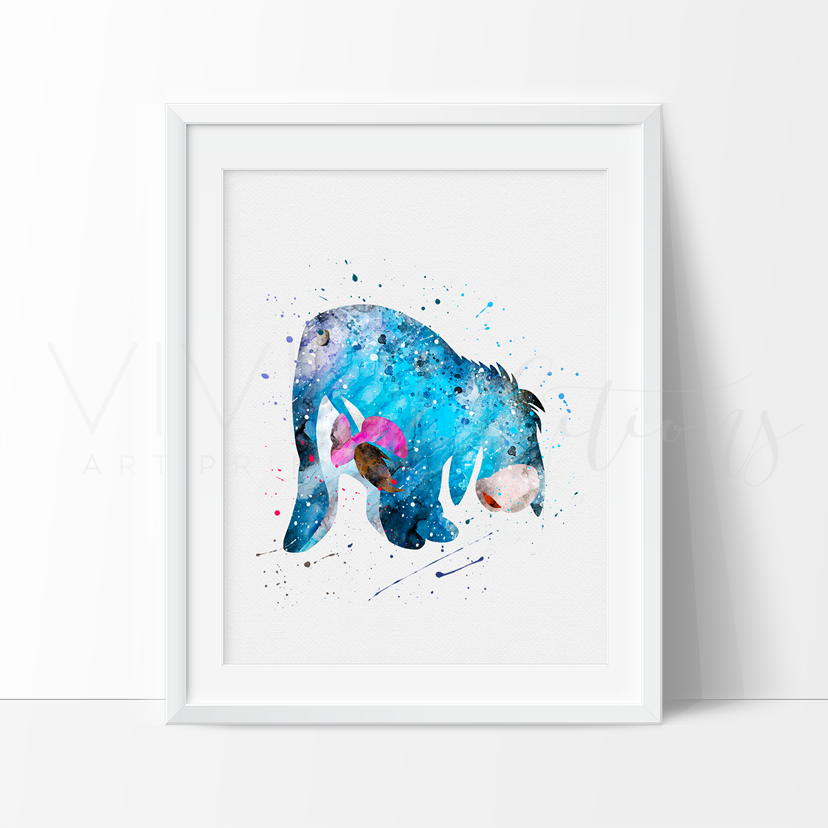 1200x1200 Eeyore 2, Winnie The Pooh Watercolor Art Print - Winnie The Pooh Watercolor