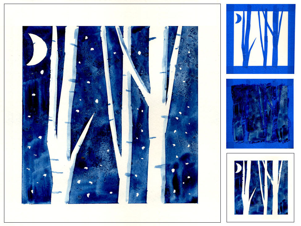 975x734 Winter Birch Trees Art Projects For Kids - Winter Birch Trees Watercolor