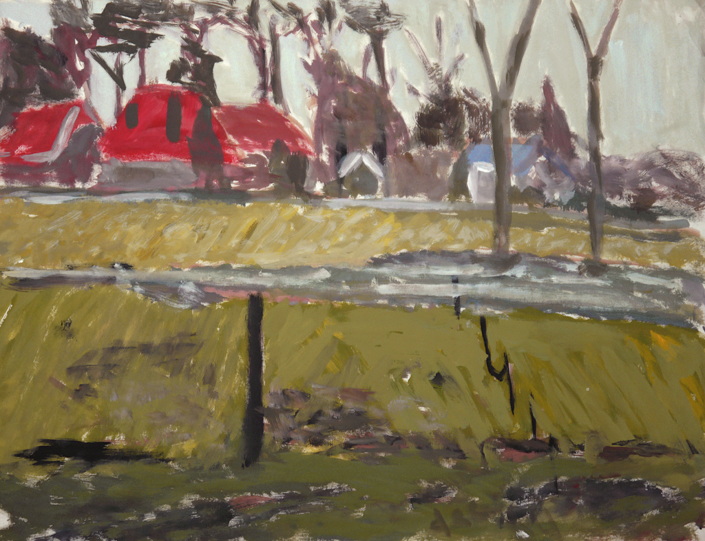 1024x785 1984 - Winter Landscape Watercolor Paintings