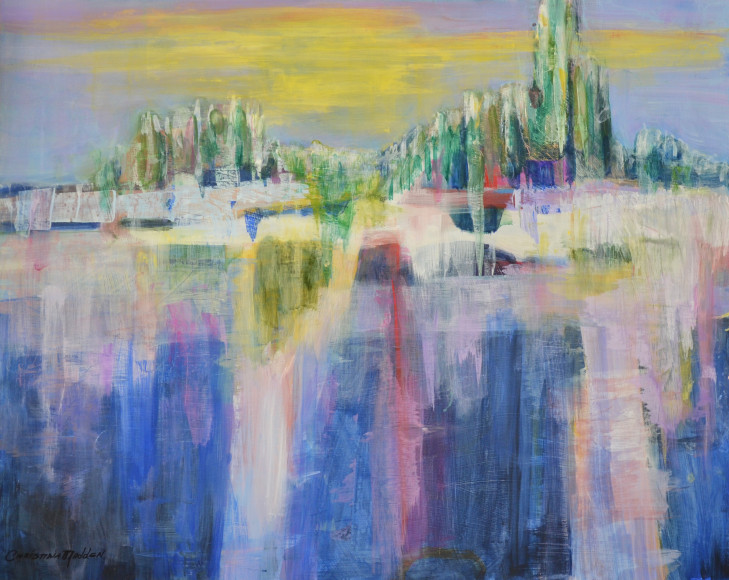 729x580 Paintings By Art Amp Soul Artists Ashland Galleries - Winter Solstice Watercolor