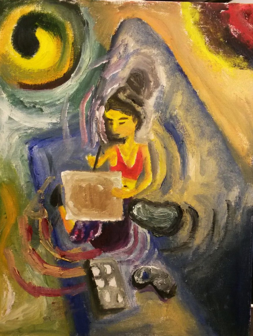 861x1140 Winter Solstice Ii Sher Khan - Winter Solstice Watercolor