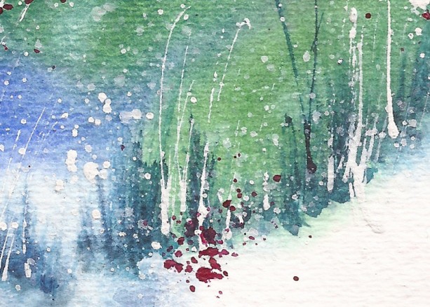 613x438 Christmas Card Set, Winter Solstice, Holiday Amp Seasonal Cards Aftcra - Winter Solstice Watercolor