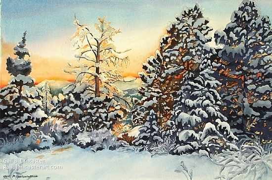 550x363 Gail Lancaster - Winter Solstice Watercolor