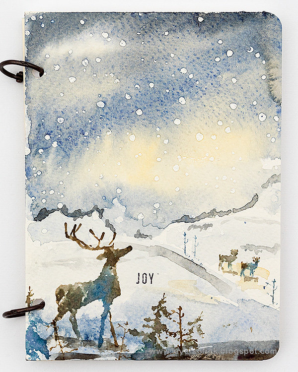 600x750 Layers Of Ink Winter Watercolor Notebook Tutorial - Winter Watercolor