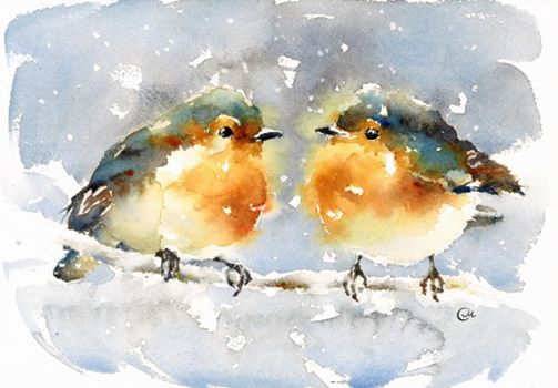503x350 Winter Watercolor Workshop - Winter Watercolor