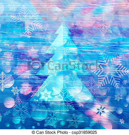 450x470 Winter Watercolor Background With Christmas Tree . Watercolor - Winter Watercolor Background