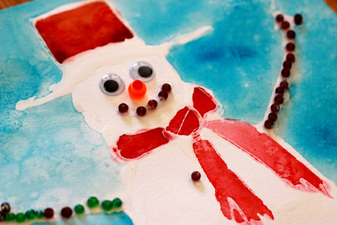 680x454 13 Winter Art Projects For Kids How To Have An Artful Winter - Winter Watercolor For Kids