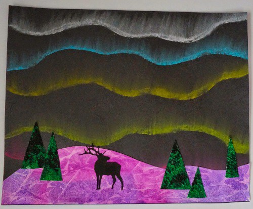 500x413 20 Winter Art Ideas For Kids That Are Frame Worthy! - Winter Watercolor For Kids