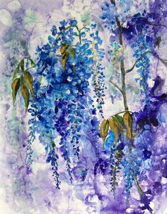 236x302 Wisteria Watercolor In Lavender Artworks Wisteria - Wisteria Watercolor