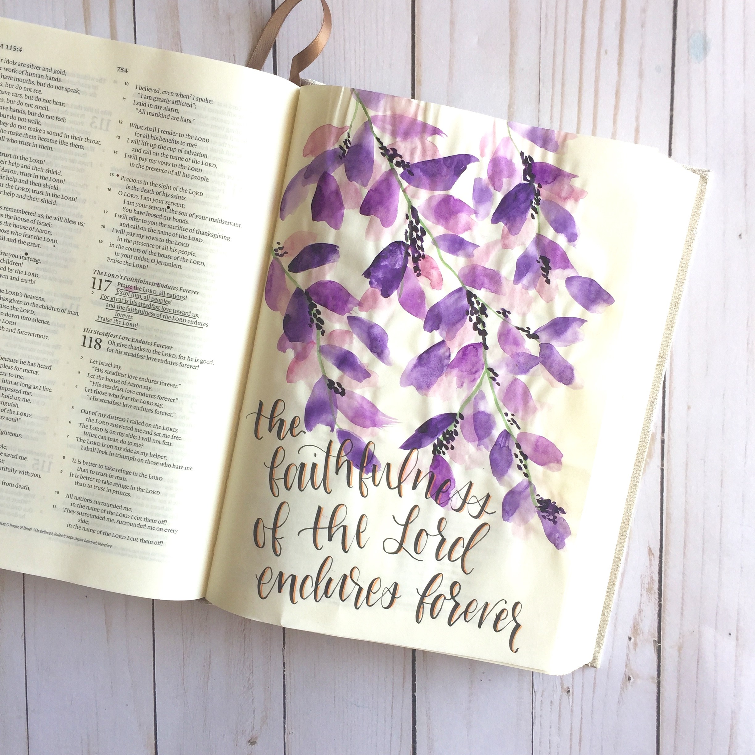 2448x2448 Bible Journaling With Me Watercolor Wisteria Tutorial - Wisteria Watercolor