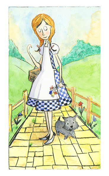 368x595 The Wizard Of Oz Illustration Series On Behance - Wizard Of Oz Watercolor