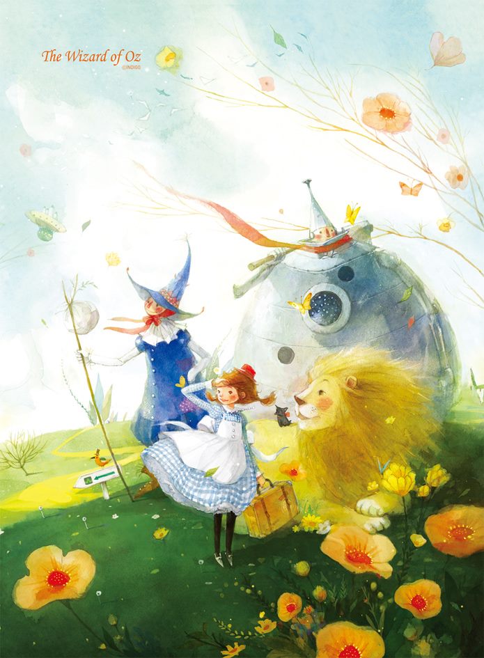 695x945 The Wizard Of Oz Via Facebook On We Heart It - Wizard Of Oz Watercolor