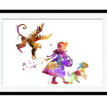 354x354 Wizard Of Oz Bedroom Decor Oz Bedroom Decor Wizard Wizard Of Oz - Wizard Of Oz Watercolor