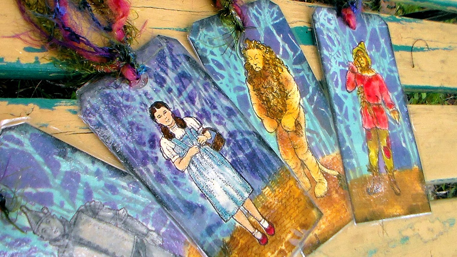 1527x858 Wizard Of Oz Bookmark Tutorial - Wizard Of Oz Watercolor