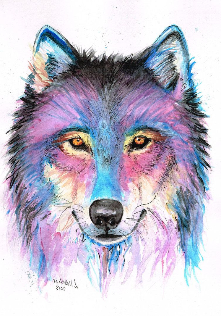 748x1068 Watercolor Wolf Painting Wolf In Watercolourlornakelleherart On - Wolf Watercolor