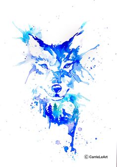 236x336 Wolf Watercolor A R T Wolf, Watercolor And Drawings - Wolf Watercolor