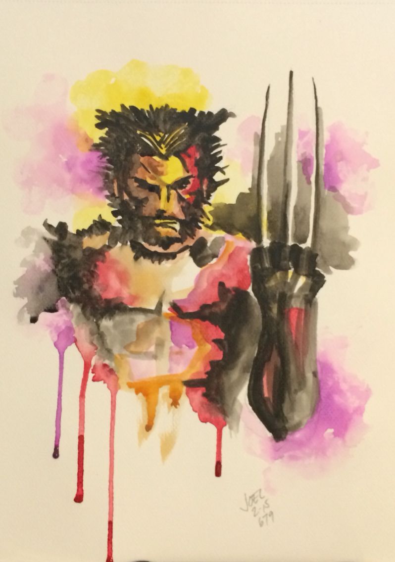 798x1136 The Wolverine Watercolor By Joel Luna Geek Stuff - Wolverine Watercolor