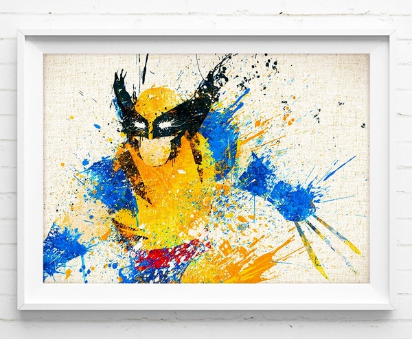 600x494 Wish X Men Wolverine - Wolverine Watercolor