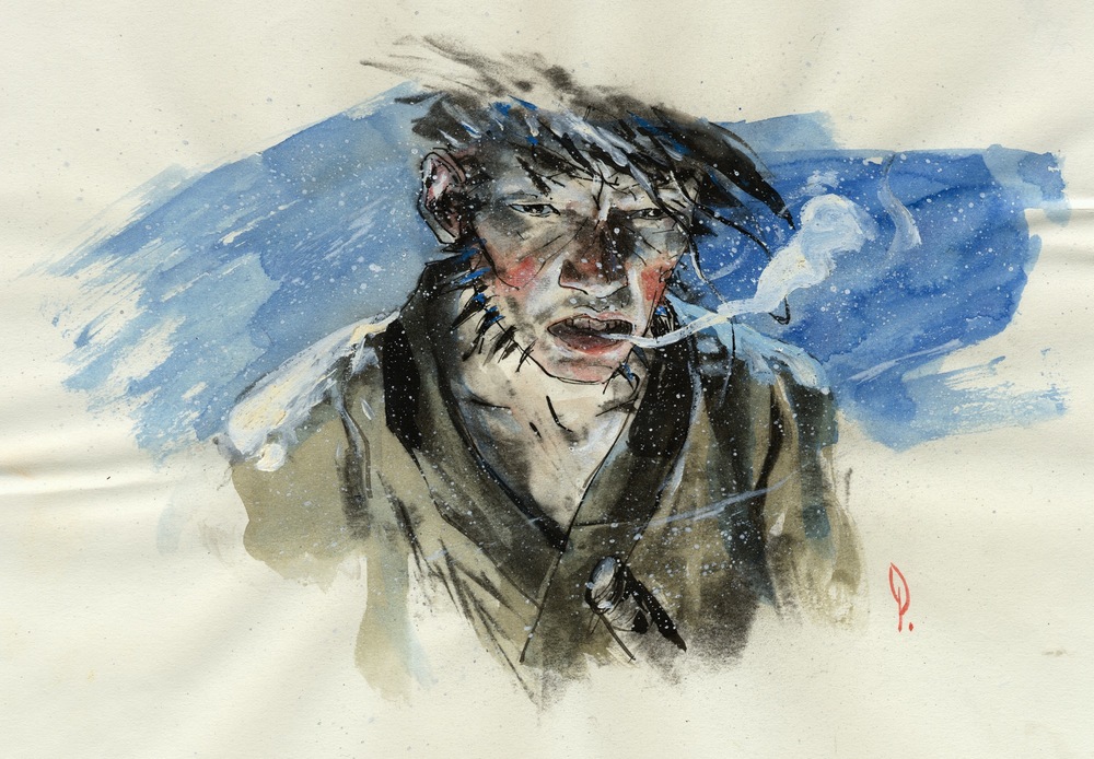 1000x694 Wolverine Netsuke Book 2, - Wolverine Watercolor