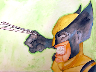 320x241 Wolverine Watercolor Art Piece - Wolverine Watercolor